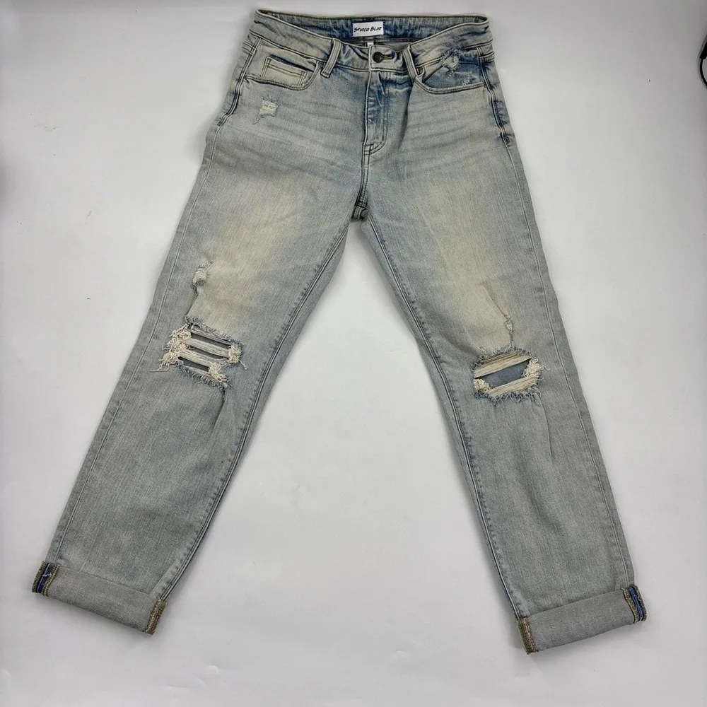 American Rag Women's Light Gray Boyfriend Jeans - Picture 4 of 7